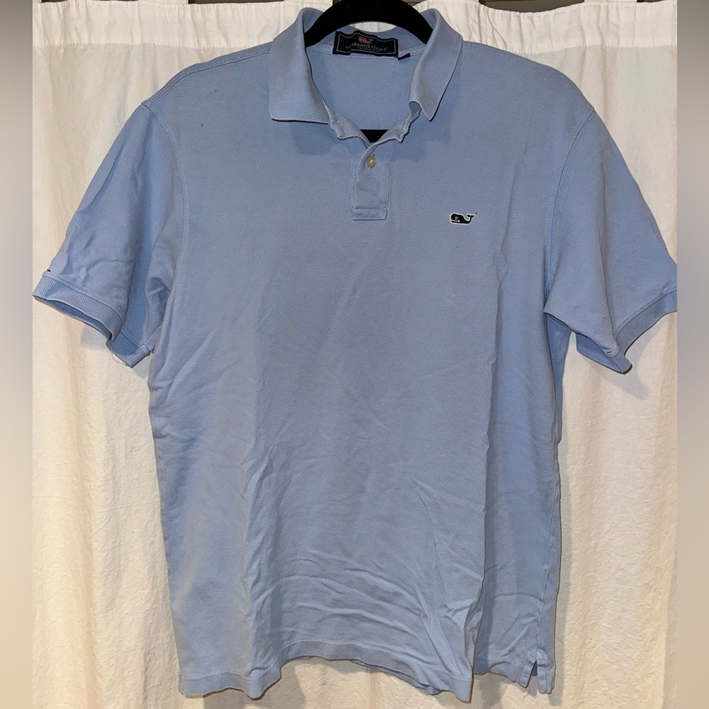 Blue Vineyard Vines Short Sleeve Polo Shirt Small